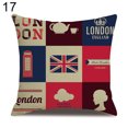 thumbnail image 1 of HEVIRGO Housse de Coussin en Lin avec Motifs de Drapeaux de Londres, 1 of 10
