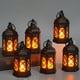 thumbnail image 2 of Inteprter 2x luz ambiental de estilo europeo negro con luz de parpadeante, tamaño de decoración interior, farol de Electrodomésticos negro * 2PCS, 2 of 6