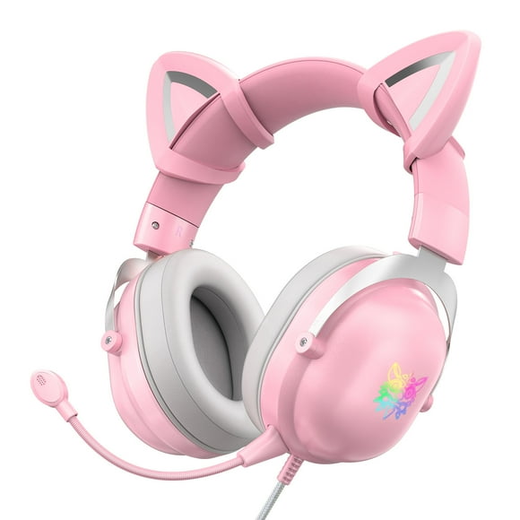 ONIKUMA X11 Wired Headphones Stereo Gaming Headset Surround Bass Gaming Earphone Over-ear Game Headphone with Mic RGB Lights for Computer PC Gamer