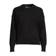 thumbnail image 3 of Time and Tru Women's Long Sleeve Eyelash Crewneck Pullover Sweater, Sizes XS-XXL, 3 of 5