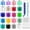 Laser Color & Normal color, variant on Boondoggle Lanyard String Kit with 20 Rolls Plastic Lacing Cord and 50Pcs Keychain Lanyard Accessories, Gimp String Weaving Kit for Keychain Crafts, Bracelet and Lanyards