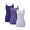Navy Blue/Light Purple/Purple Gray, variant on ANLIQI Womens Bamboo Rayon Tank Tops Summer Adjustable Spaghetti Strap Camisoles Basic Undershirts Soft Layering Tops(3C, XL)