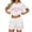 White, variant on MuXiKeJi Clothes Womens 2 Pieces Short Sets Summer Short Sleeve Outfits Casual Matching Lounge Set with Pockets