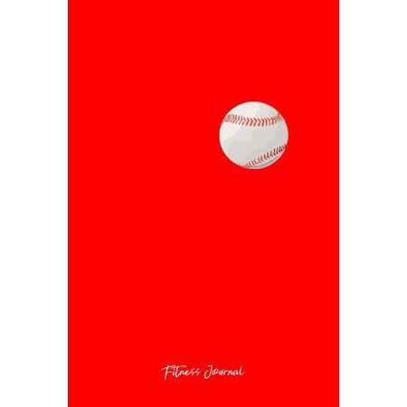 Fitness Journal: Dot Grid Gift Idea - Game Day Baseball Player Lover Fan Shirt Gift Fitness Journal - Red Dotted Diary, Planner, Gratit (Best Gifts For A Baseball Fan)