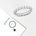 thumbnail image 6 of Created Forever Women's 2-1/5 Carat T.G.W. Lab-Created Diamond 14kt White Gold Eternity Band, 6 of 11