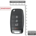 thumbnail image 6 of Replacement Keyless Entry Remote Car Key Fob 4 Button Car Key 95430 A7200 OSLOKA 875T FSK for Forte 2017 2018 433MHz 60 Chip Fits 4 Button Flip Key Sedan OSLOKA 875T 433MHz, 6 of 7