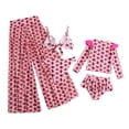 thumbnail image 5 of Baozhu Mommy and Me Swimsuits 2-Piece Bikini Bathing Suits Pattern Printed Family Matching Swimwear,2-12 Years, 5 of 8