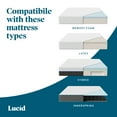 thumbnail image 5 of Lucid Advanced Power Adjustable Bed Base with Wireless Remote, USB Ports, Adjustable Head and Foot Incline, Queen, 5 of 15