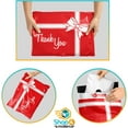 thumbnail image 4 of Shop4Mailers 10x13 Thank You Christmas Gift with Bow Red and White Holiday Poly Bag Mailer Envelopes 2 Mil (100 Pack, Red Gift), 4 of 6