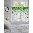 thumbnail image 3 of St. Patrick's Day Bathroom Window Curtain, Spring Lucky Shamrocks Rustic Leaves Light Filtering Coffee Kitchen Curtains, Bedroom Living Room Curtains 2 Panel 84"x54", 3 of 6