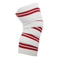 thumbnail image 1 of Vendaje para rodilla, rodilleras ajustables en cuclillas, compresión transpirable (blanco rojo), 1 of 3