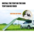 thumbnail image 2 of braveheart 2 Pcs Car Mount Luggage Tarps Tents Suction Cup with Securing Hooks Camping Tarp Accessory, 2 of 6