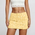 thumbnail image 2 of WAYUTE Skirts for Women Sequin Glitter Bodycon Mini Skirt with Reflective Metallic Shine for Night Out Fashion Party Evening and Club Wear Holiday Skirt, 2 of 4