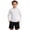 White, variant on DJDLJWCJ Big Boys Crewneck Athletic Shirt Quick Dry Long Sleeve Pullover Stretch Soft Lightweight Sports Tops for Outdoor Sports Blue Size 7