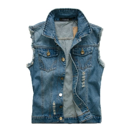 Mens Denim Vest