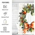 thumbnail image 2 of The Christmas Theme Design Shower Curtain for Bathroom Shower Curtain Set with 12 Hooks Waterproof Fabric Bath Curtain for Bathtub Restroom Decor, 72 X 72 in, 2 of 6