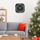 thumbnail image 3 of Reloj de pared silencioso perfecl luminoso creativo con decoración de números clásicos negros, 3 of 8