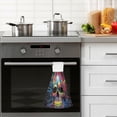 thumbnail image 6 of Coolnut Skull Hand Towels Set of 2 Soft Absorbent Kitchen Hanging Towels Dish Cloths Bathroom Hand Towels with Loop & Hook for Kitchen Bathroom Wash cloth, 6 of 7