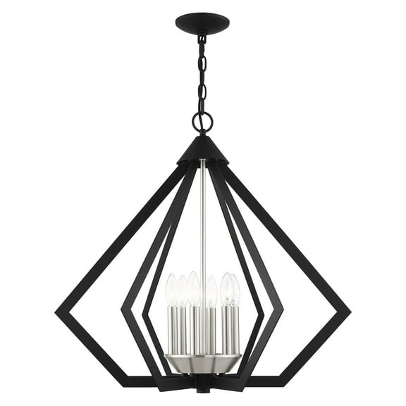 Livex Lighting - Prism - 6 Light Chandelier in Contemporary Style - 26 Inches