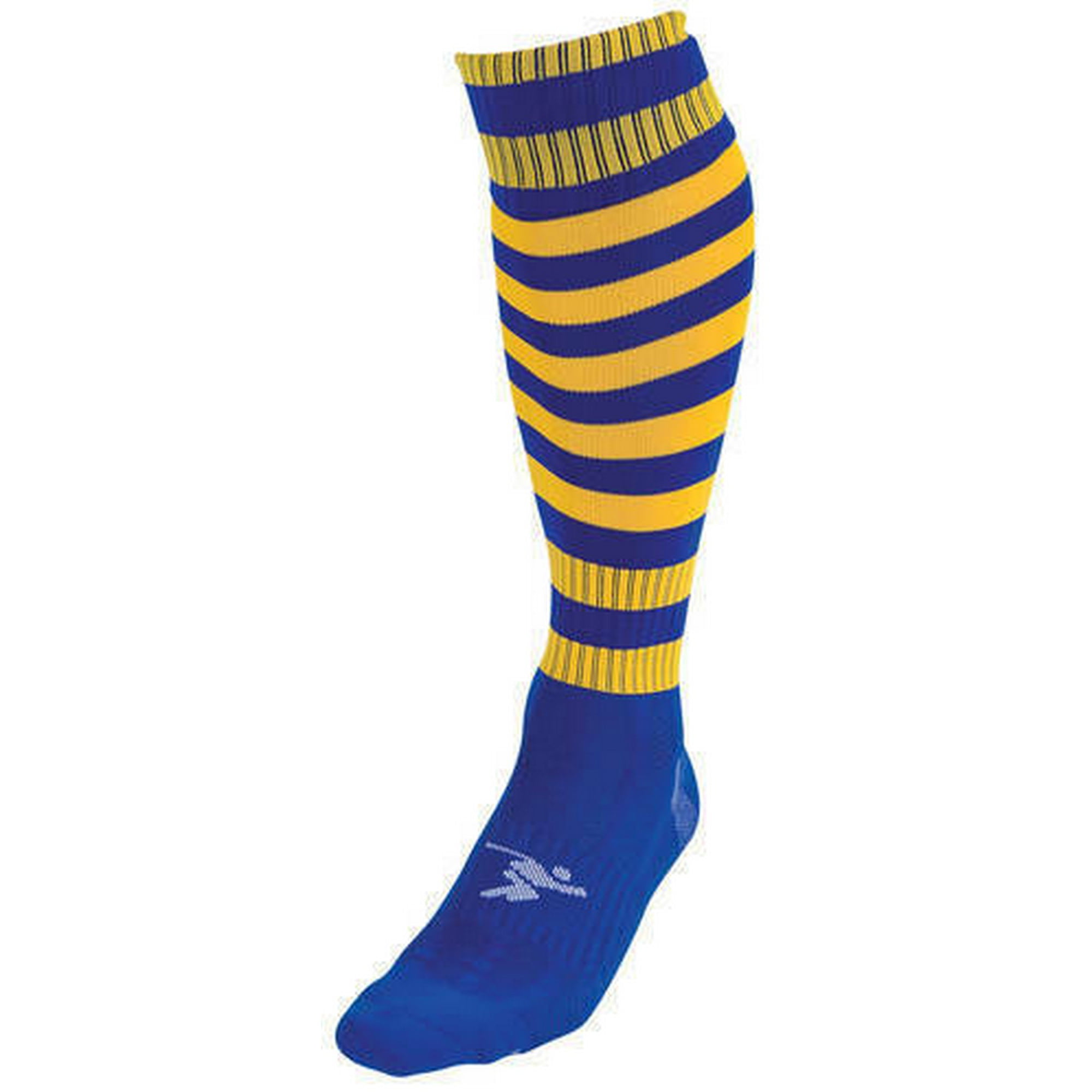 Precision Hooped Football Socks Mens Royal/Yellow