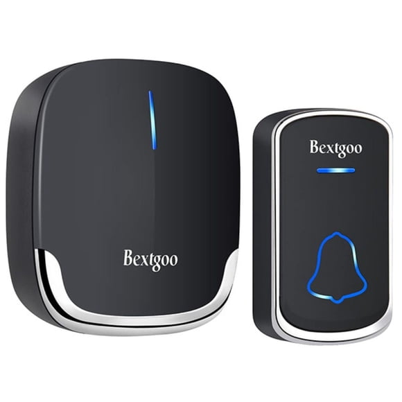CE-DOORBELL-BEXTGOO - Sonnette de Porte Sans Fil Portée 400 m 58 Carillons Mélodieux 5 VOLUMES