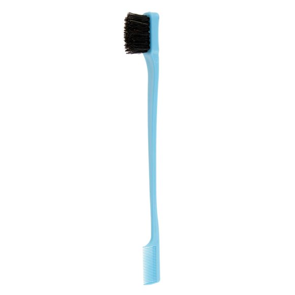 Cepillo de control de borde suave para cejas, cepillo de recorte de pestañas, Azul Colcomx Peine para peinar
