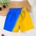 thumbnail image 5 of Cethrio Boys Beach Shorts, Relaxed Fit Elastic Waist Summer Stretchy Board Shorts Yellow Size 12-13T, 5 of 7