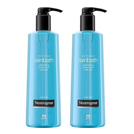 Neutrogena Rainbath Body Wash, Refreshing, Moisturizing Daily Body Cleanser and Shaving Gel with Clean Rinsing Lather, Ocean Mist Scent, 40 fl oz 2 Pack