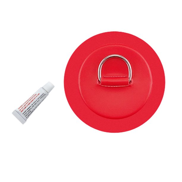 Almohadilla / Parche De Anillo En D De Acero Inoxidable Para Botes Inflables De PVC Rojo Sunnimix Parche de anillo D de acero inoxidable