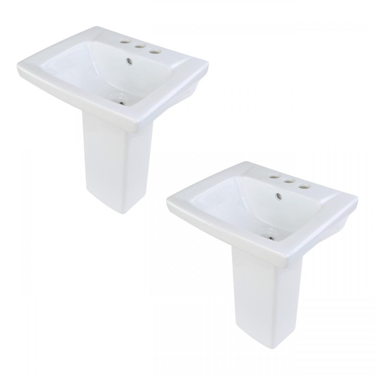 Renovators Supply WeeWash Child Size Pedestal Sinks for Kids Bathrooms