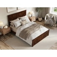thumbnail image 3 of AFI Naples Queen Solid Wood Low Profile Platform Bed with Matching Footboard, Walnut, 3 of 12
