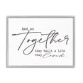 thumbnail image 5 of Stupell Industries Romantic Together Quote Casual Birch Pattern Calligraphy Graphic Art Gray Framed Art Print Wall Art, Design by Lettered and Lined, 5 of 5