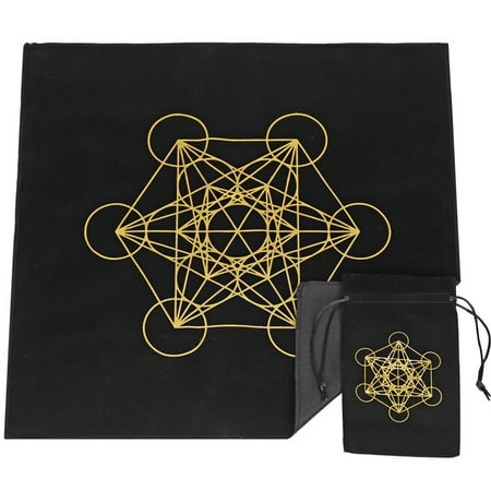 

Altar Tarot Card Cloth Washable Constellations Astrology Tarot Divination Table Cloth Flower of Life Tablecloth with Bag