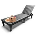 thumbnail image 6 of Sorbus Folding Outdoor Chaise Lounge Chair – Adjustable Recliner for Poolside, Patio, Beach & Deck – Black Sunbathing Chair, 6 of 9