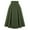 Army Green, variant on Giftesty Dresses for Women 2024 Women Fashion Casual Skirt with Vintage High Waist Pleated Skirt