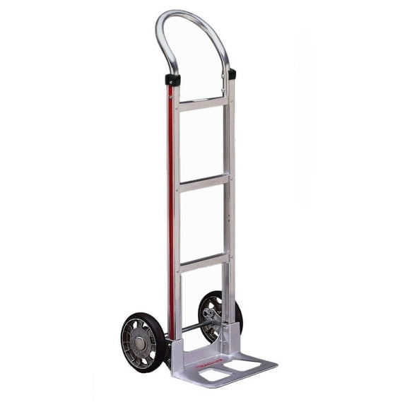 Magliner HMK111AA1 Aluminum Hand Truck, Horizontal Loop Handle, 14" x 7-1/2" Aluminum Diecast Nose Plate, 500 lb Capacity CA3