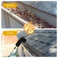 thumbnail image 6 of Gutter Cleaning Brush from the Ground 10.1FT Extendable Gutter Cleaner Brush Roof Gutter Cleaning Tools with 8 Extension Pole and 2 Brush Heads, Easy Remove Leaves and Debris, 6 of 12