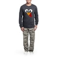 thumbnail image 5 of CafePress - Family Thanksgiving Day Turkey Face - Men's Long Sleeve Charcoal Pajama Set, 5 of 7