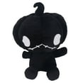thumbnail image 1 of Muñeca de peluche de calabaza de Halloween Adorable muñeca elástica suave juguete decoración del hogar presente para niños 30 cm negro, 1 of 5
