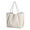 Ivory, variant on Oversize Pu Leather Tote Women Weekender Bag Shopper Handbag Travel Purse