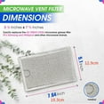 thumbnail image 2 of NATEFEMIN 2 Pack Microwave Oven Grease Filter for GE LG Kenmore Frigidaire 100% Tested Easy to Use WB06X10309, 2 of 9