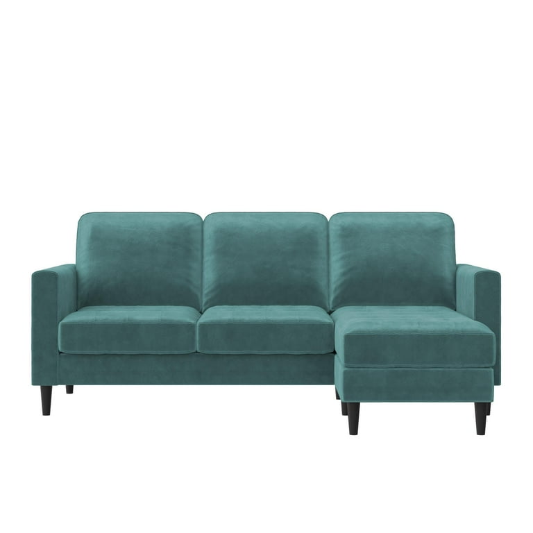 CosmoLiving Strummer Reversible Sectional Sofa Couch Light Green