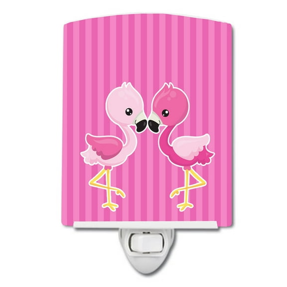 Flamingo Pair Ceramic Night Light