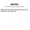thumbnail image 2 of Transit Auto Front Rear Disc Brake Rotors Semi-Metallic Pads and Drum Kit for Car Chevrolet HHR K8F-103372, 2 of 11
