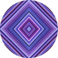 thumbnail image 1 of Ahgly Company Machine Washable Indoor Square Transitional Bright Purple Area Rugs, 3' Square, 1 of 7