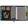 thumbnail image 4 of Five Star Color Pop 2" Sewn Zipper Binder Plus Zipper Pouch, Fabric, 605 Sheet Capacity, Round Rings, Teal Blue, 4 of 7