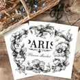 thumbnail image 4 of 3pcs/Set Paris Flower Rub on Transfers for Furniture and Crafts 6x12 Inch Vintage Theme Furniture Transfer Sticker Decals Transfer Stickers Rub on Decals for Wood Furniture Home Decoration Colorful, 4 of 9