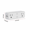 thumbnail image 6 of Vntub Clearance Smart Socket Smart Plug 10A, Wifi Bluetooth Outlet Extender Dual Socket Plugs, Remote Control With Timer Function, No Hub Required,2.4G Wifi, 6 of 7