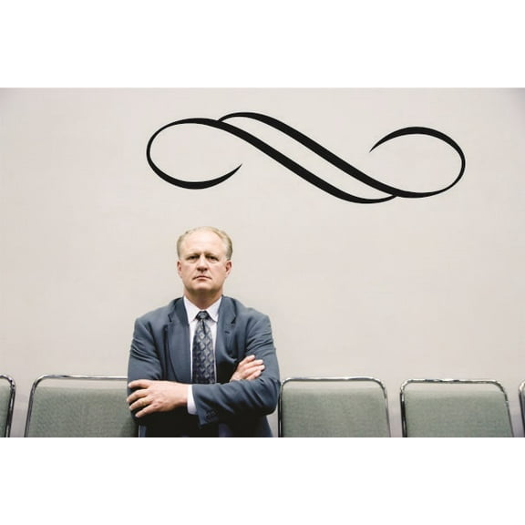 Decal Wall Sticker : Curly Art Design Silhouette 16x24 Inches