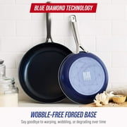Blue Diamond 2-Piece Ceramic Nonstick Fry Pan Set – 9.5 & 11, Toxin-Free, Dishwasher Safe, Blue​